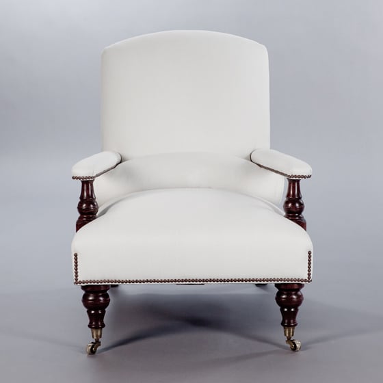 Edwardian Chair. Monica James & Co. Miami Design District, South Florida. Local nation wide delivery.