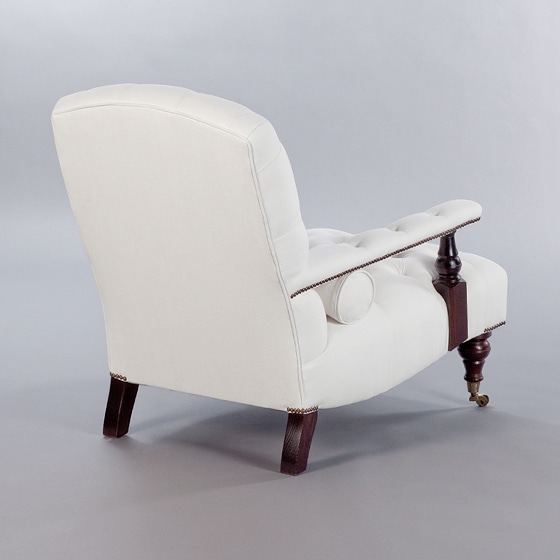 Edwardian Chair (Buttoned). Monica James & Co. Miami Design District, South Florida. Local nation wide delivery.