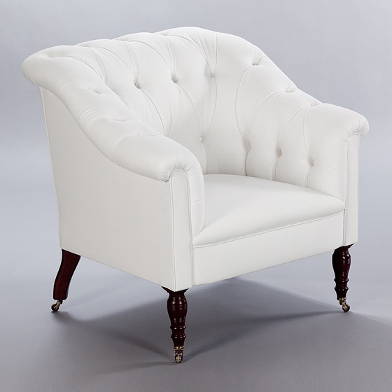 Somerville Chair (Buttoned). Monica James & Co. Miami Design District, South Florida. Local nation wide delivery.