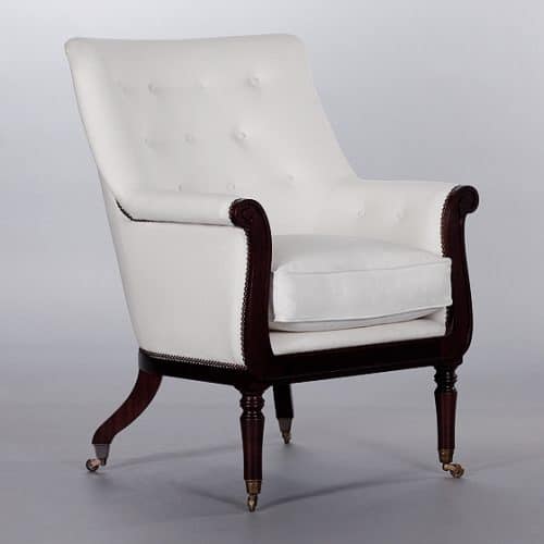William IV Library Chair. Monica James & Co. Miami Design District, South Florida. Local nation wide delivery.