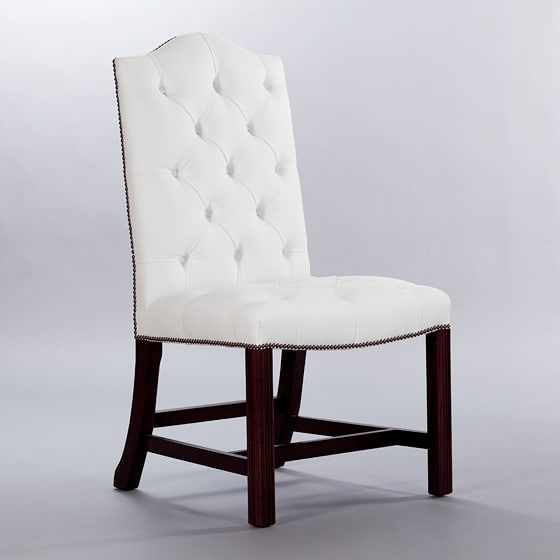 Gainsborough Side Chair (Buttoned). Monica James & Co. Miami Design District, South Florida. Local nation wide delivery.