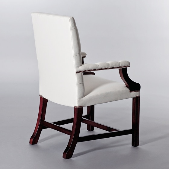 Gainsborough Carver Chair (Buttoned). Monica James & Co. Miami Design District, South Florida. Local nation wide delivery.