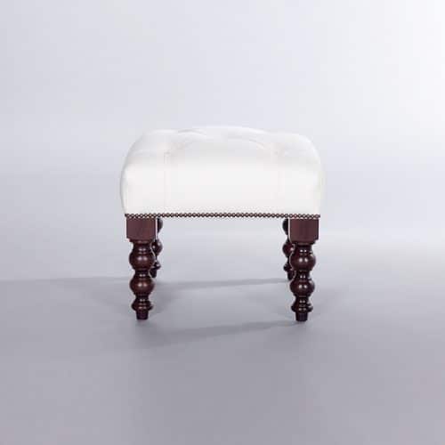 Buttoned Baby Signature Stool. Monica James & Co. Miami Design District, South Florida. Local nation wide delivery.
