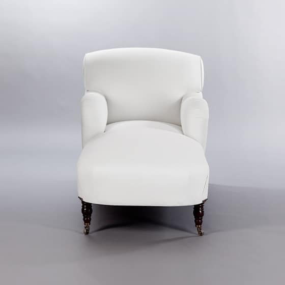 George Smith Chaise. Monica James & Co. Miami Design District, South Florida. Local nation wide delivery.