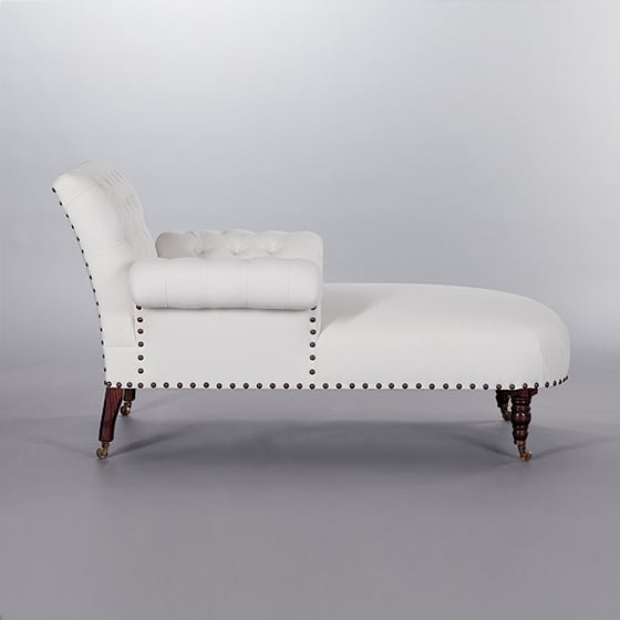 Butterfly Chaise (Buttoned). Monica James & Co. Miami Design District, South Florida. Local nation wide delivery.