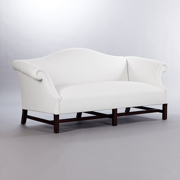 Chippendale with Fixed Seat Sofa. Monica James & Co. Miami Design District, South Florida. Local nation wide delivery.