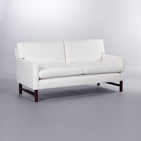 Brompton Loose Back Cushion Full Arm Sofa. Monica James & Co. Miami Design District, South Florida. Local nation wide delivery.