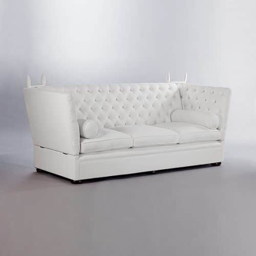 Tiplady Knole Sofa (Buttoned). Monica James & Co. Miami Design District, South Florida. Local nation wide delivery.