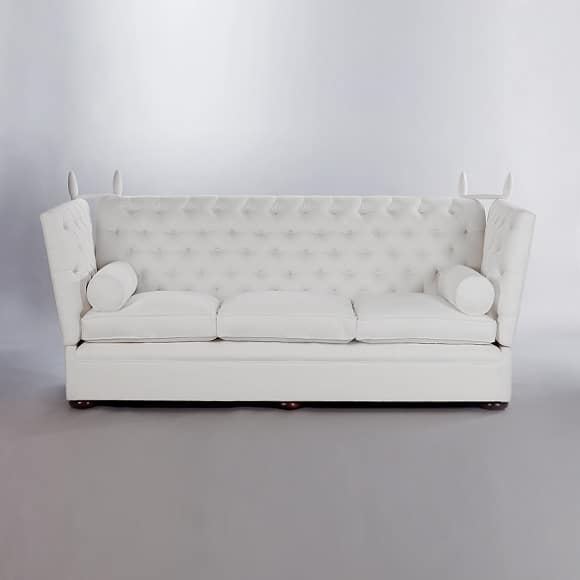 Tiplady Knole Sofa (Buttoned). Monica James & Co. Miami Design District, South Florida. Local nation wide delivery.