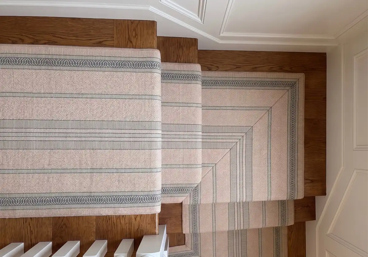 Jennifer Manners – Santa Cruz Stair Runner | Bespoke & Made-to-Order Rugs Jennifer Manners - Santa Cruz Stair Runner | Monica James & Co | Miami Design District